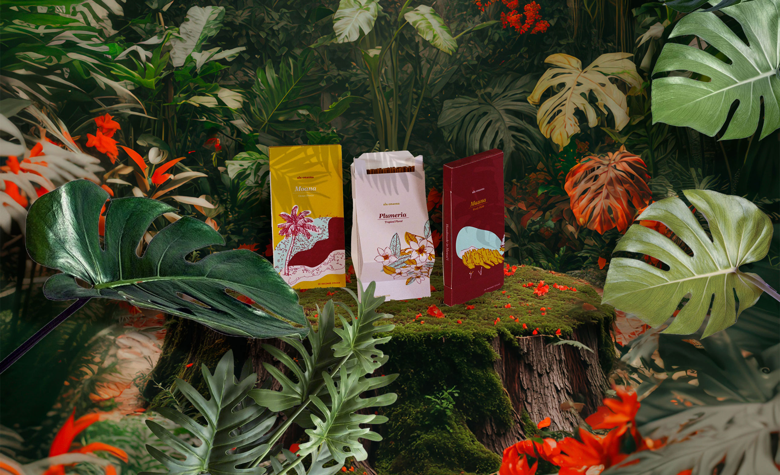 Hawaiian Incense Mockup